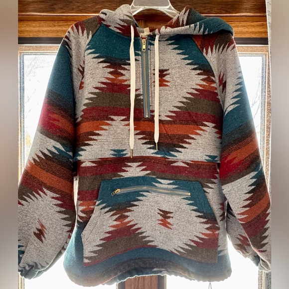 Main Strip Tops - Main Strip Multicolor Aztec Hoodie